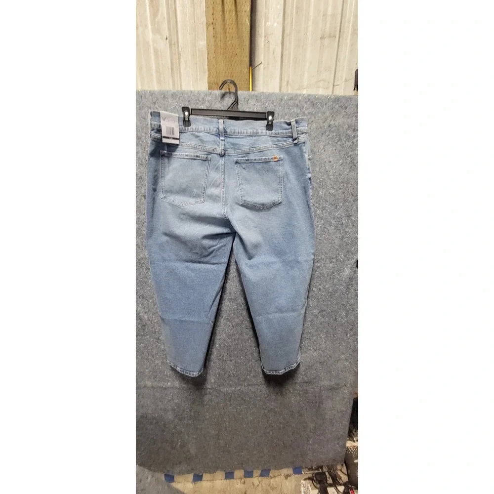 Jessica Simpson Women's Buttercup Wide Leg Boyfriend Medium Wash Jeans 18W  NWT